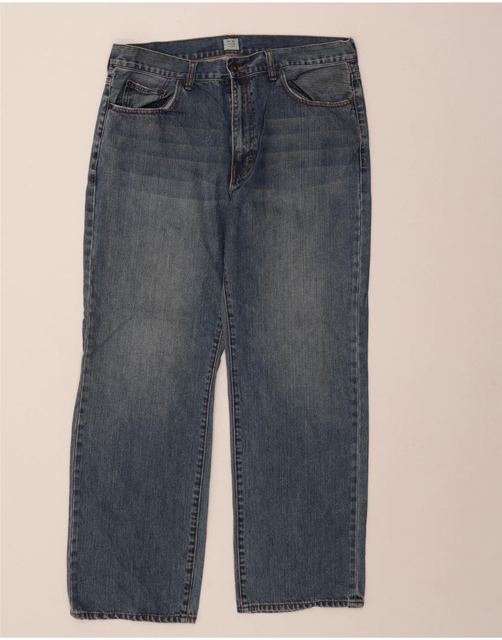 J. Crew Herre Relaxed Fit Straight Jeans W36 L32 Blå Bomuld