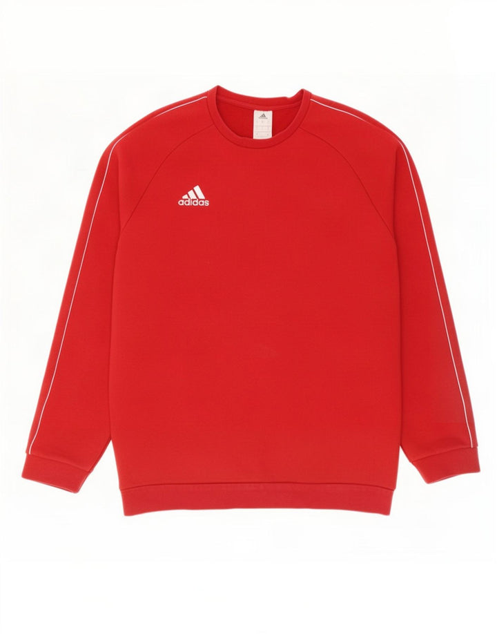 Adidas Sweatshirt til mænd, stor rød bomuld