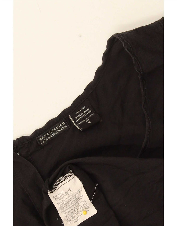 Maison Scotch Damebluse Top US 1 XS Sort Silke