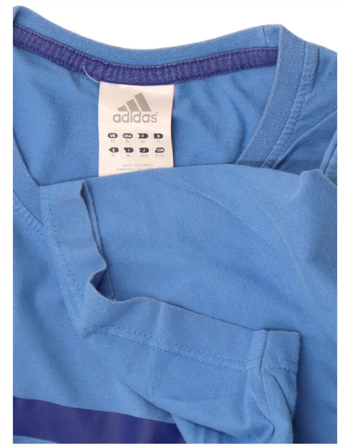 Adidas Grafisk T-shirt top til mænd XL Blå