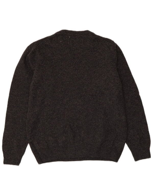 MARKS & SPENCER Dame sweater med rund hals DK 14 mellemgrå