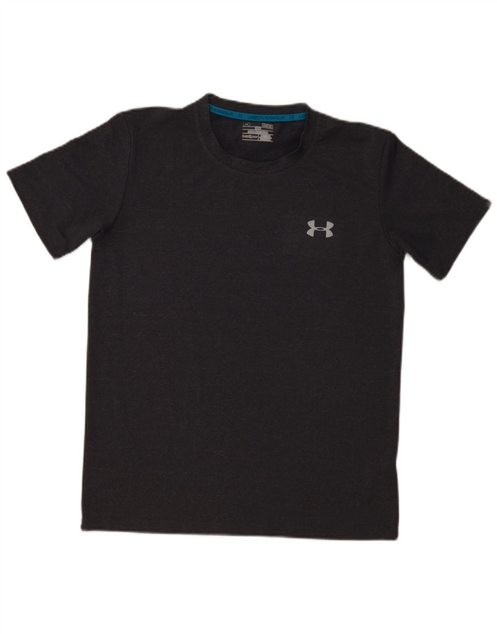 UNDER ARMOUR Herre Heat Gear T-Shirt Top Medium Grå Polyester