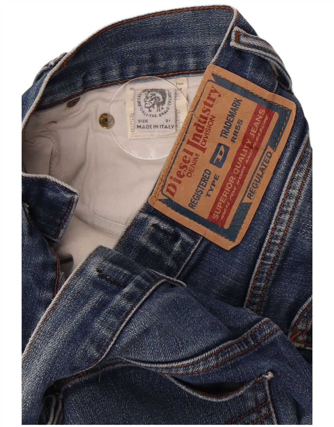 Diesel Herre Bootcut Jeans W31 L32 Blå Bomuld