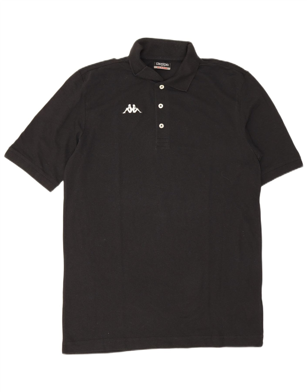 Kappa herre poloshirt XL sort bomuld