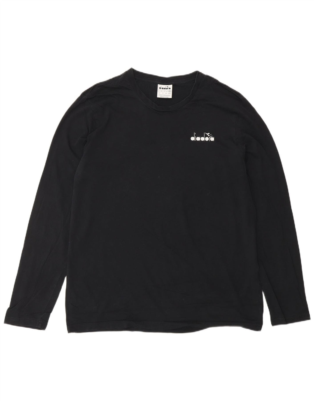 DIADORA Herre Top Langærmet Stor Sort