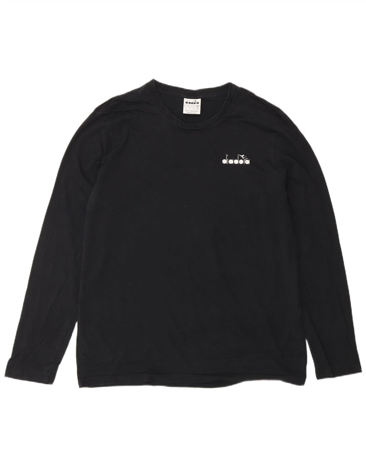 DIADORA Herre Top Langærmet Stor Sort