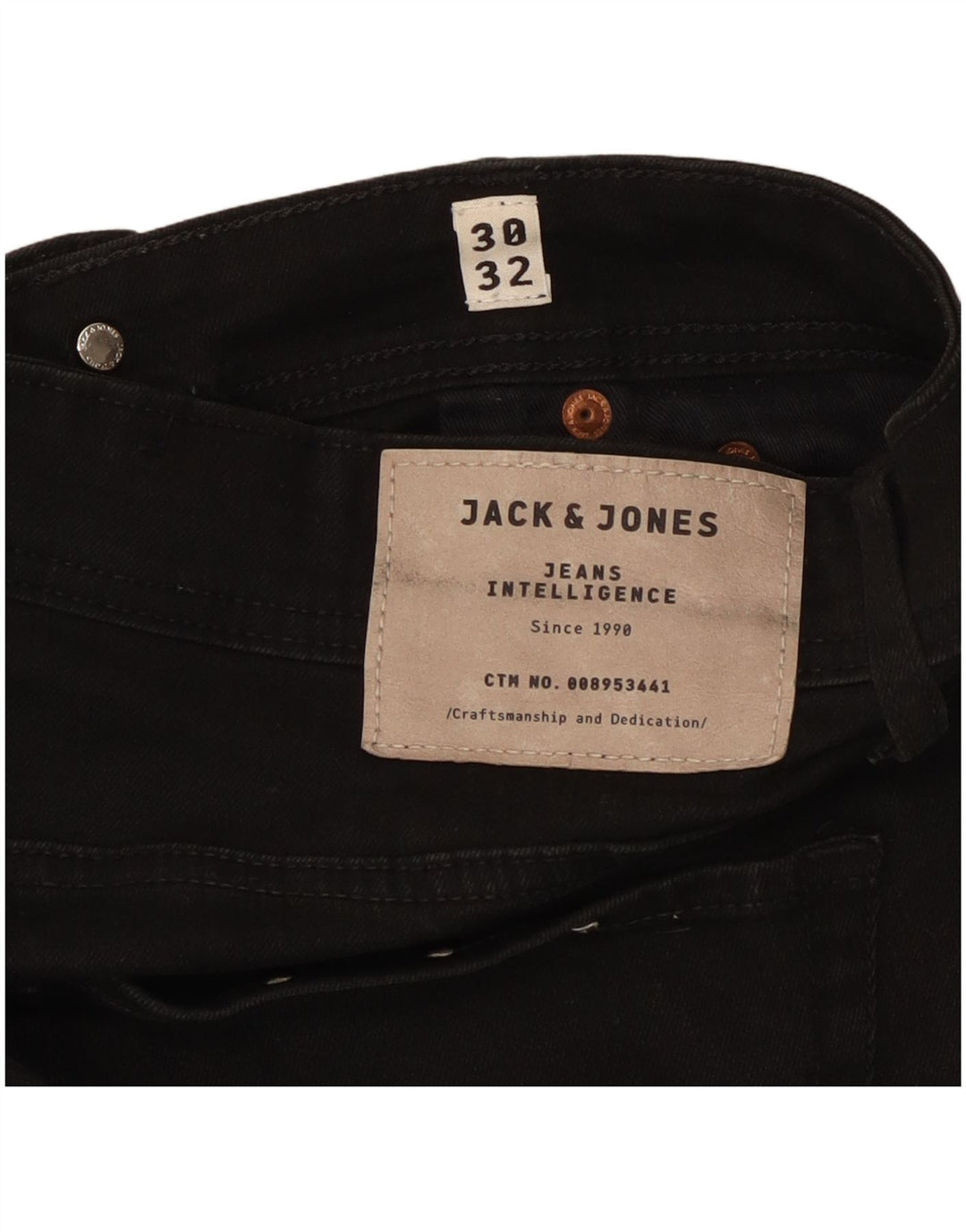 Jack & Jones Herre Tim W30 L32 Sort Bomuld