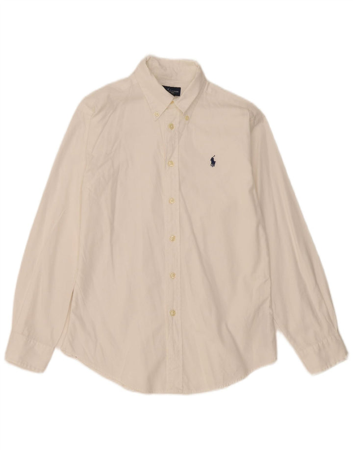 Ralph Lauren Dameskjorte US 12 Stor hvid bomuld