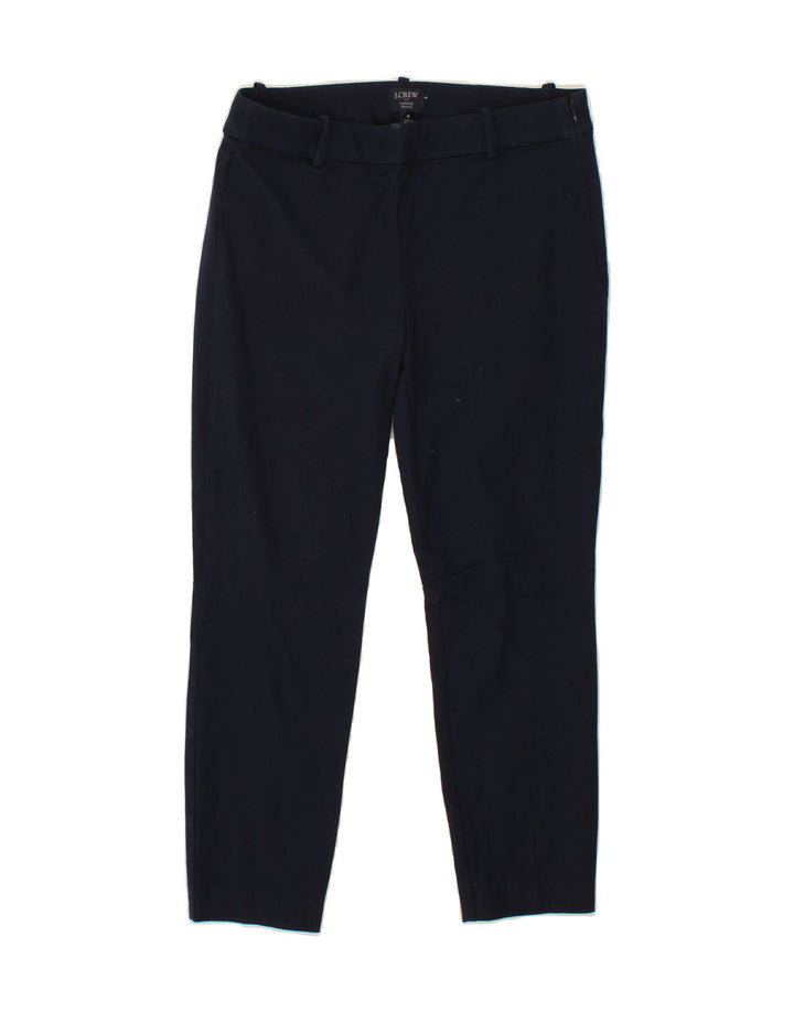 J. CREW Womens Winnie Slim Cropped Trousers US 6 Medium W28 L24 Navy Blue Vintage J. Crew and Second-Hand J. Crew from Messina Hembry 
