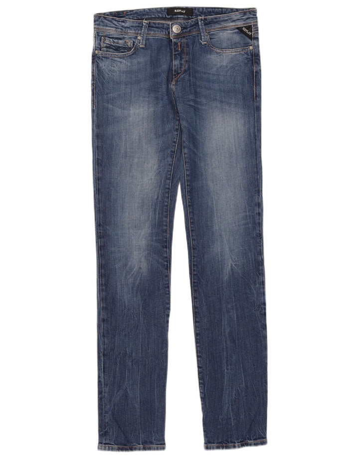 Replay Dame Skinny Jeans W29 L31 Blå