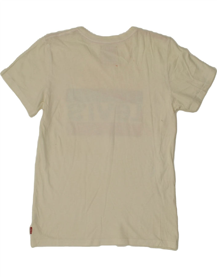 LEVI'S Boys Graphic T-Shirt Top 13-14 Years White Cotton Vintage Levi's and Second-Hand Levi's from Messina Hembry 