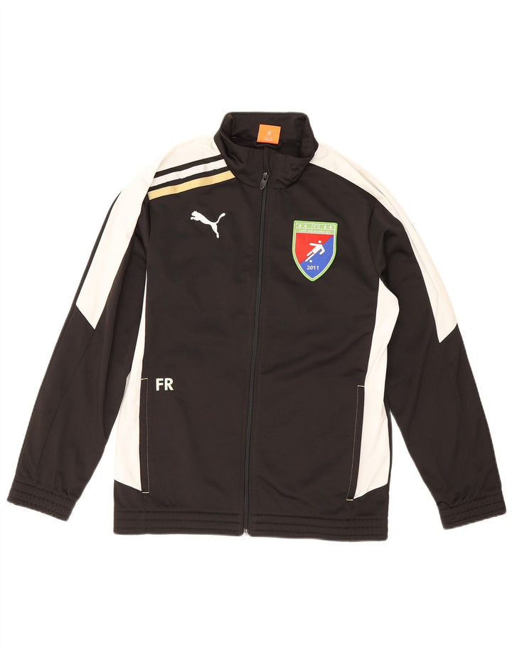 Puma Boys Grafisk træningsdragt Topjakke 13-14 år Sort Colourblock
