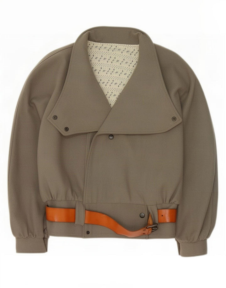 Vintage bomberjakke til kvinder UK 18 XL Grå