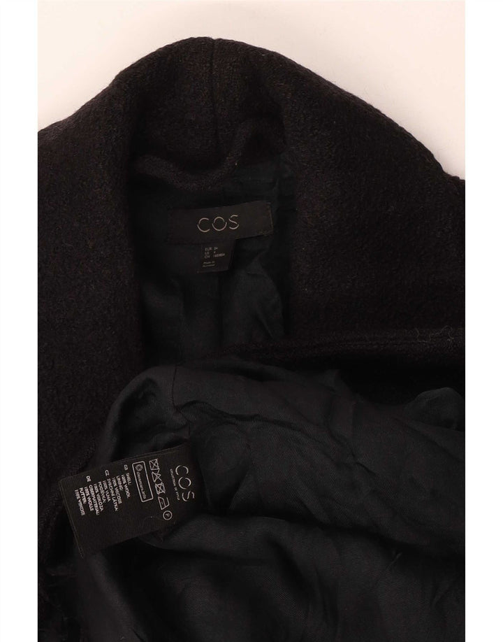 Cos Dame Overfrakke EU 34 XS Sort Uld