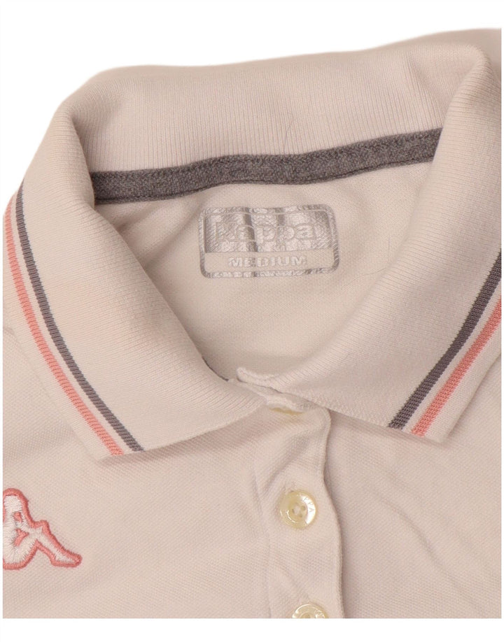 KAPPA Dame Polo Shirt UK 12 Medium White