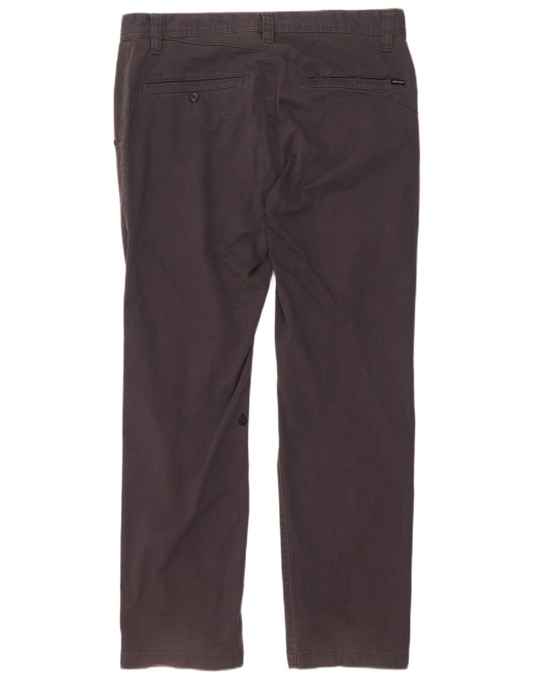 Volcom Straight Chino Bukser til mænd W34 L32 Grå Bomuld