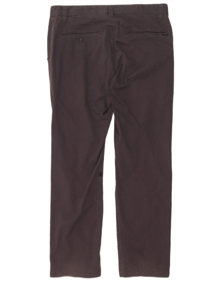 Volcom Straight Chino Bukser til mænd W34 L32 Grå Bomuld