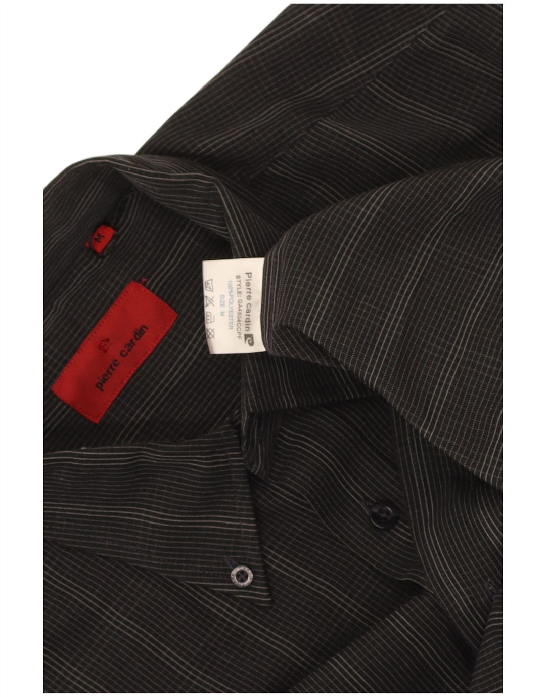 Pierre Cardin Herreskjorte Medium Sort Ternet polyester