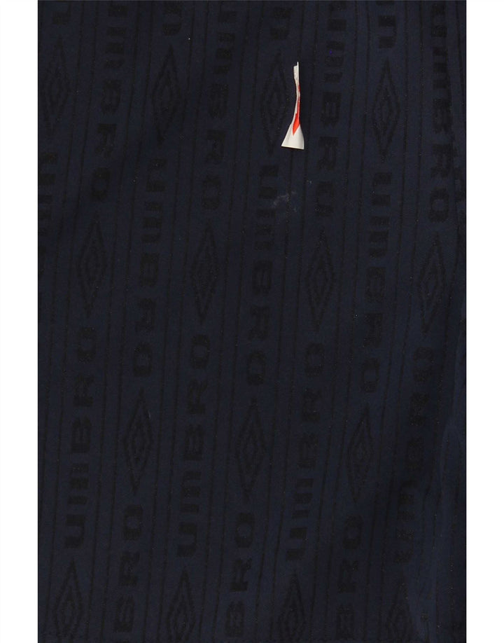 Umbro Herre grafiske sportsshorts Medium marineblå stribet polyester
