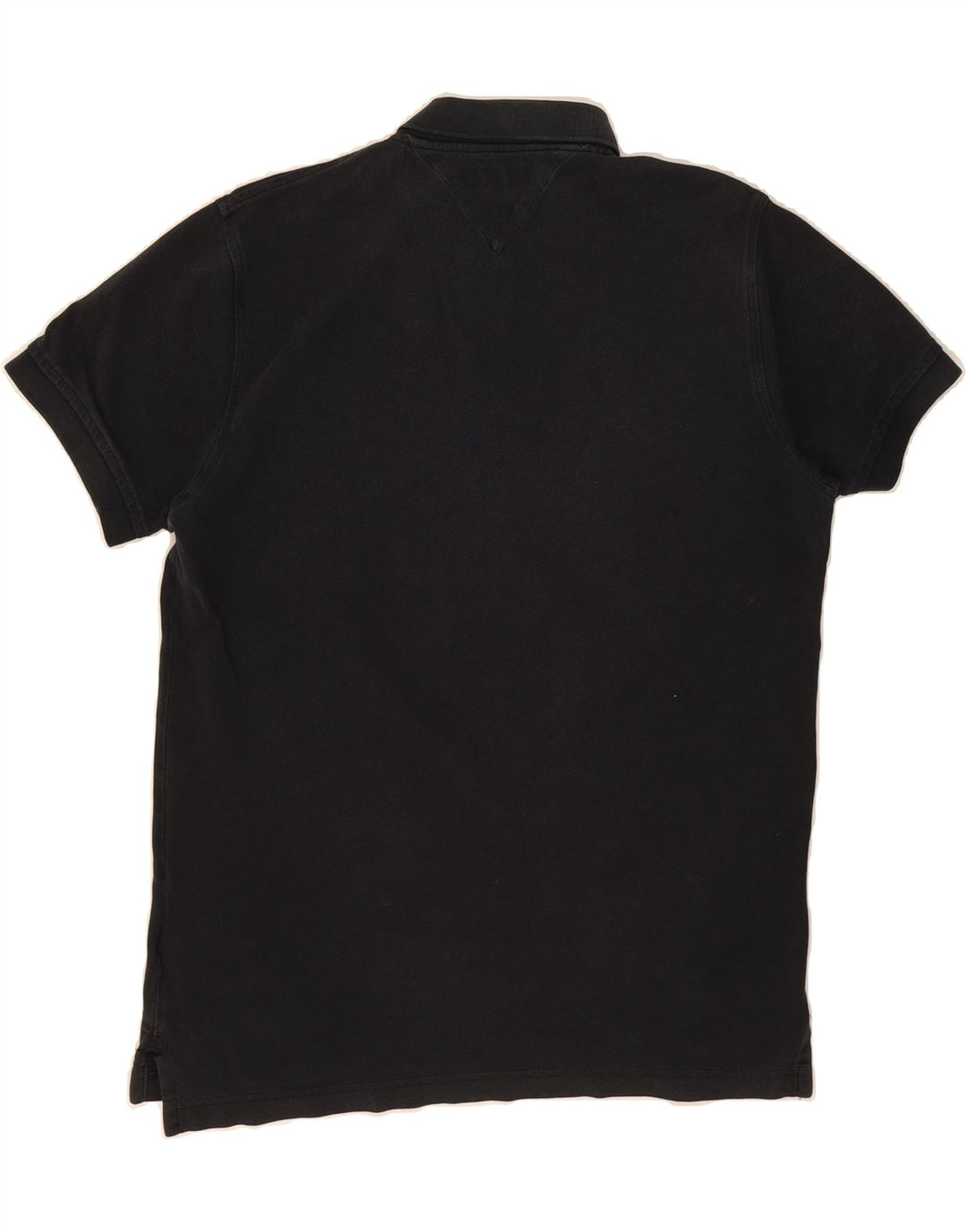 TOMMY HILFIGER Mens Regular Fit Polo Shirt Medium Black Cotton Vintage Tommy Hilfiger and Second-Hand Tommy Hilfiger from Messina Hembry 