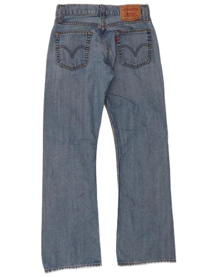 Levi's Dame 527 Bootcut Jeans med lav talje W29 L30 Blå Bomuld