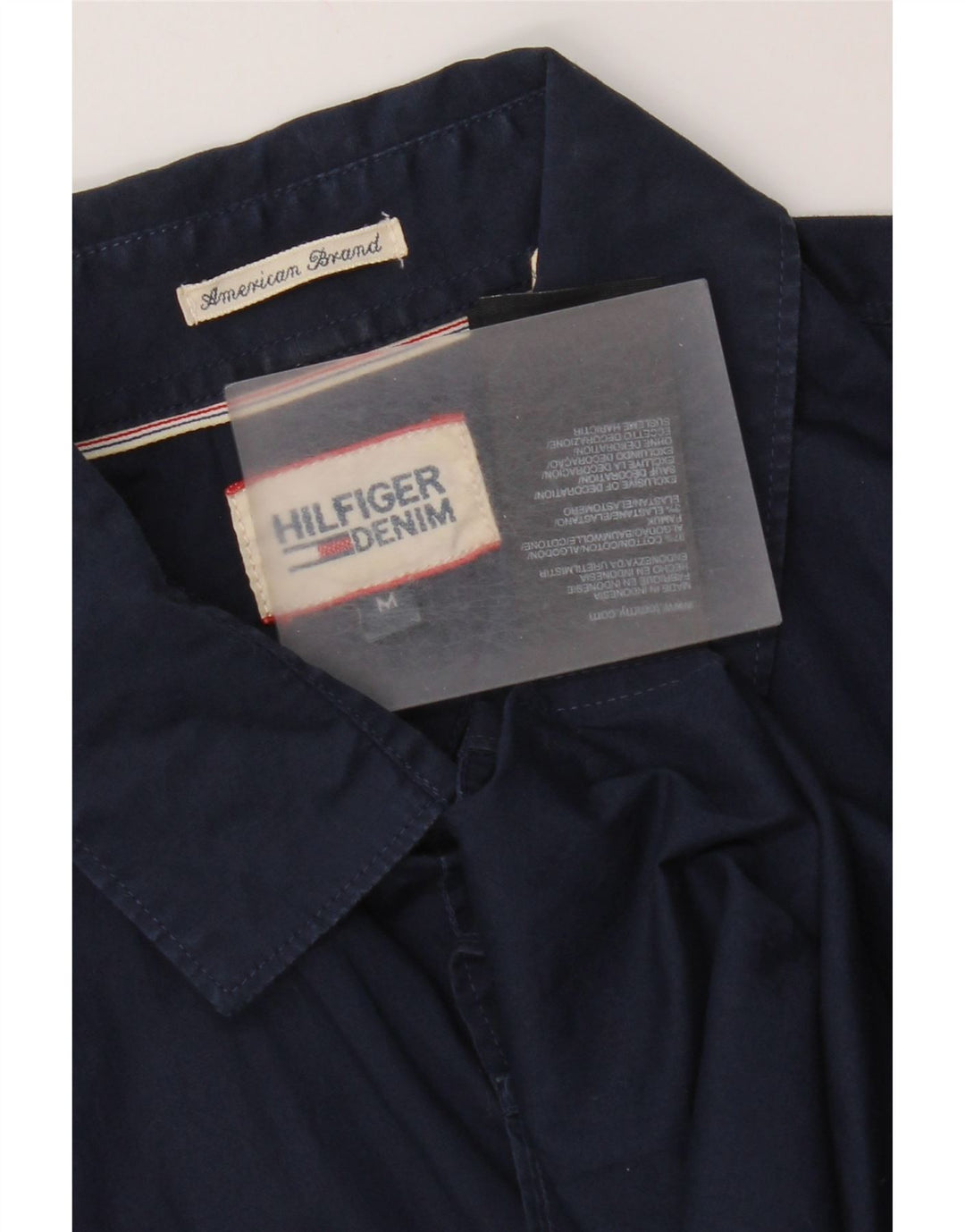 Tommy Hilfiger Kortærmet Herreskjorte Medium Navyblå Bomuld