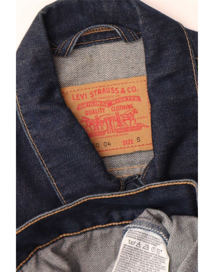 Levi's Herre denimjakke UK 36 Lille marineblå bomuld