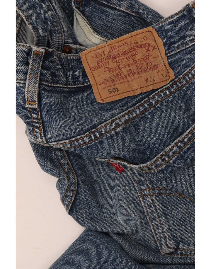 Levi's Herre 501 Straight Jeans W32 L34 Blå