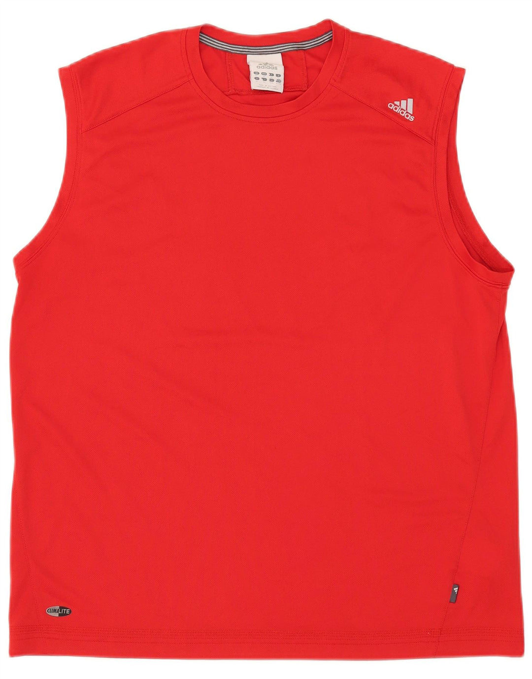Adidas Dame Climalite Vest Top UK 18 XL Rød Polyester