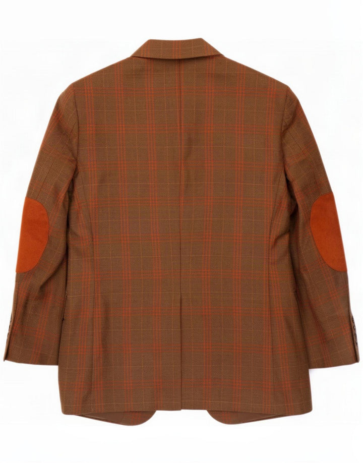 Duca Visconti Herre 2-knaps blazerjakke IT 46 Small Brown Check