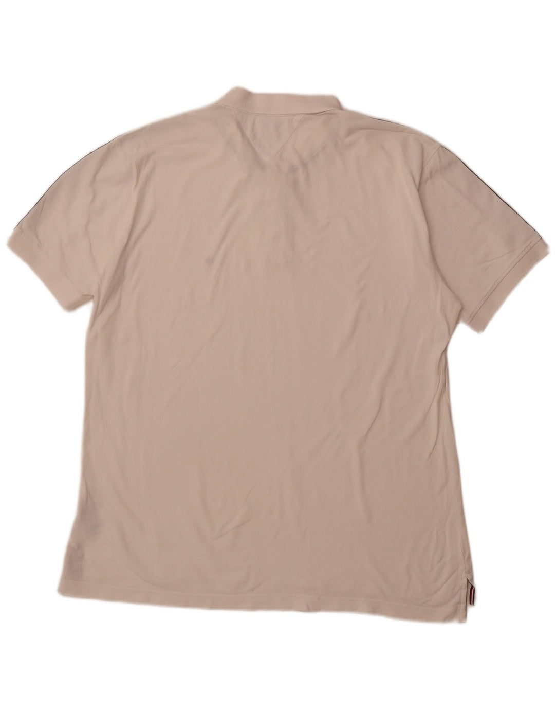 TOMMY HILFIGER Herre Regular Fit Polo Shirt 2XL Hvid Colourblock Bomuld