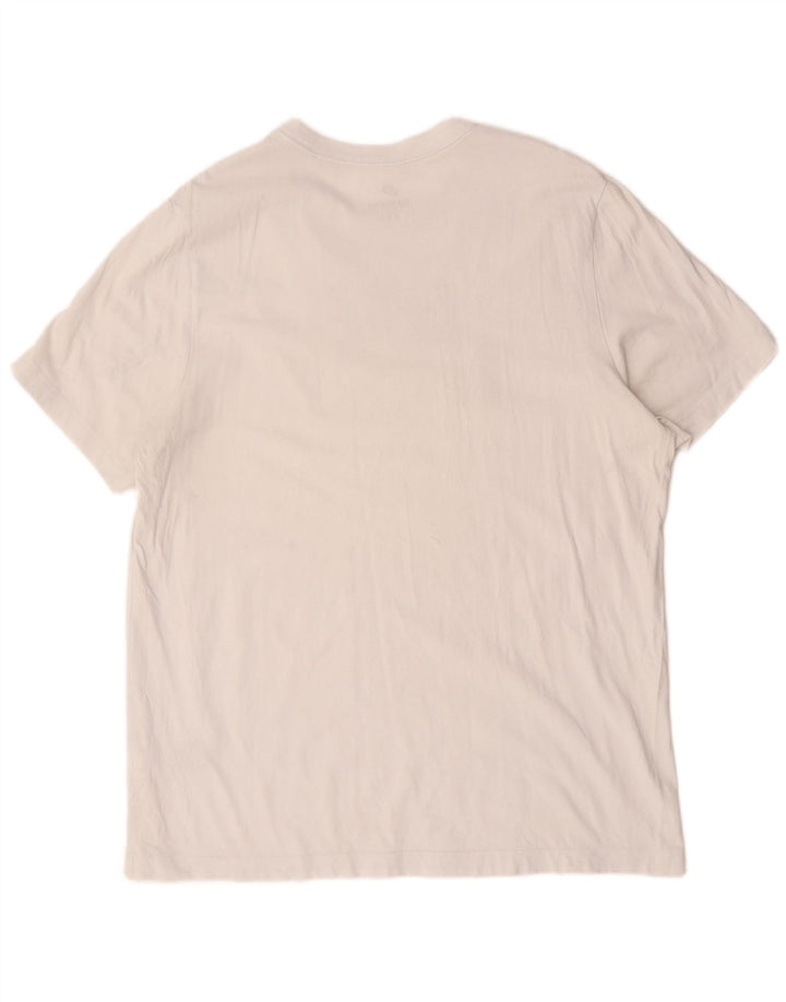 Nike grafisk T-shirt top til mænd XL hvid bomuld