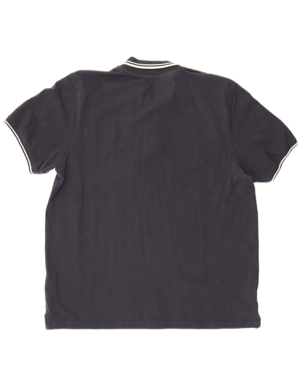 Jack Wills Herre Classic Fit Polo Shirt Large Navy Blue Bomuld