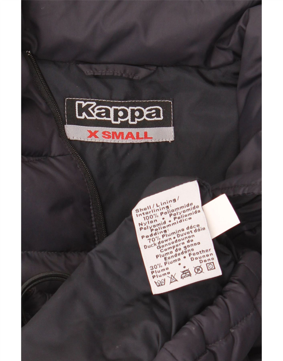 KAPPA Dame Oversized Polstret Gilet UK 6 XS Navy Blue Polyamide