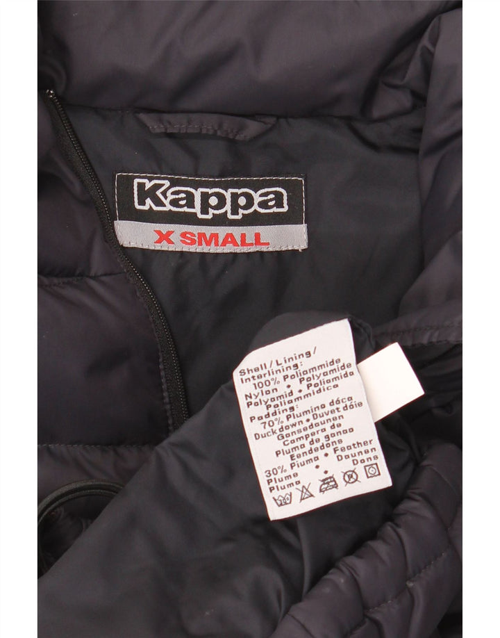 KAPPA Dame Oversized Polstret Gilet UK 6 XS Navy Blue Polyamide