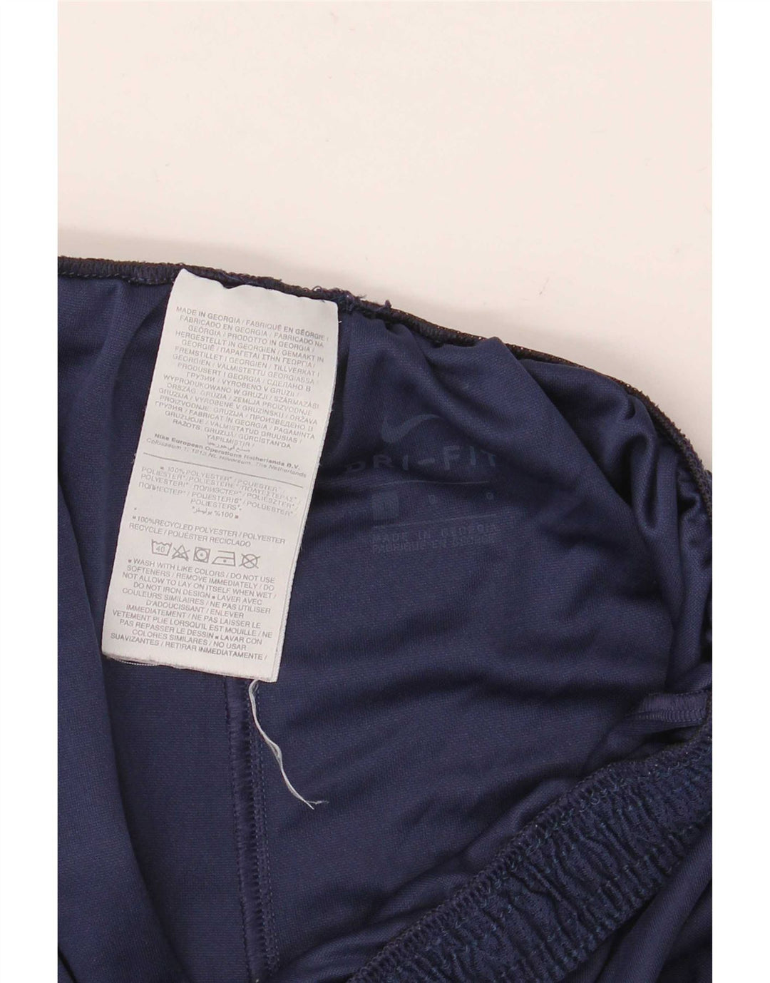 Nike Herre Dri Fit sportsshorts store marineblå polyester
