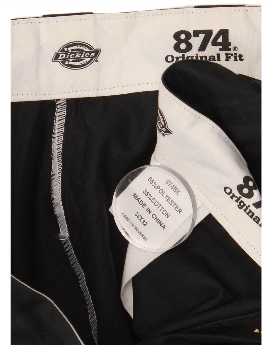 DICKIES Herre 874 Original Fit Straight Chino Bukser W36 L32 Sort