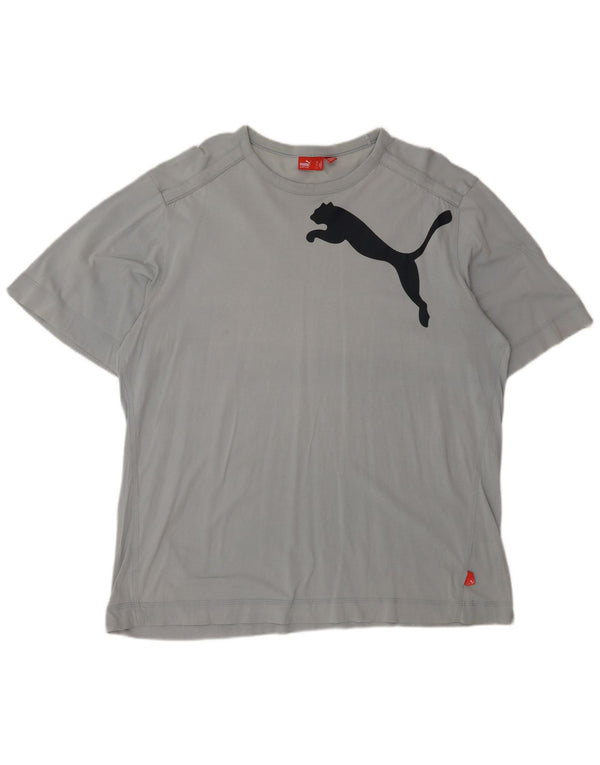 Puma Herre Grafisk T-Shirt Top XL Grå