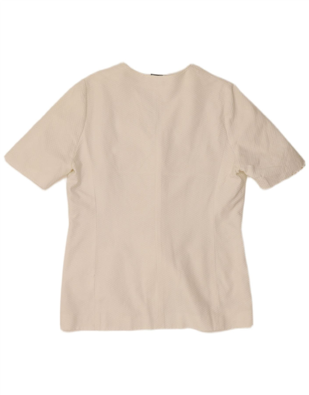Luisa Spagnoli Dame 5-knaps blazerjakke IT 48 XL Hvid Argyle/Diamant