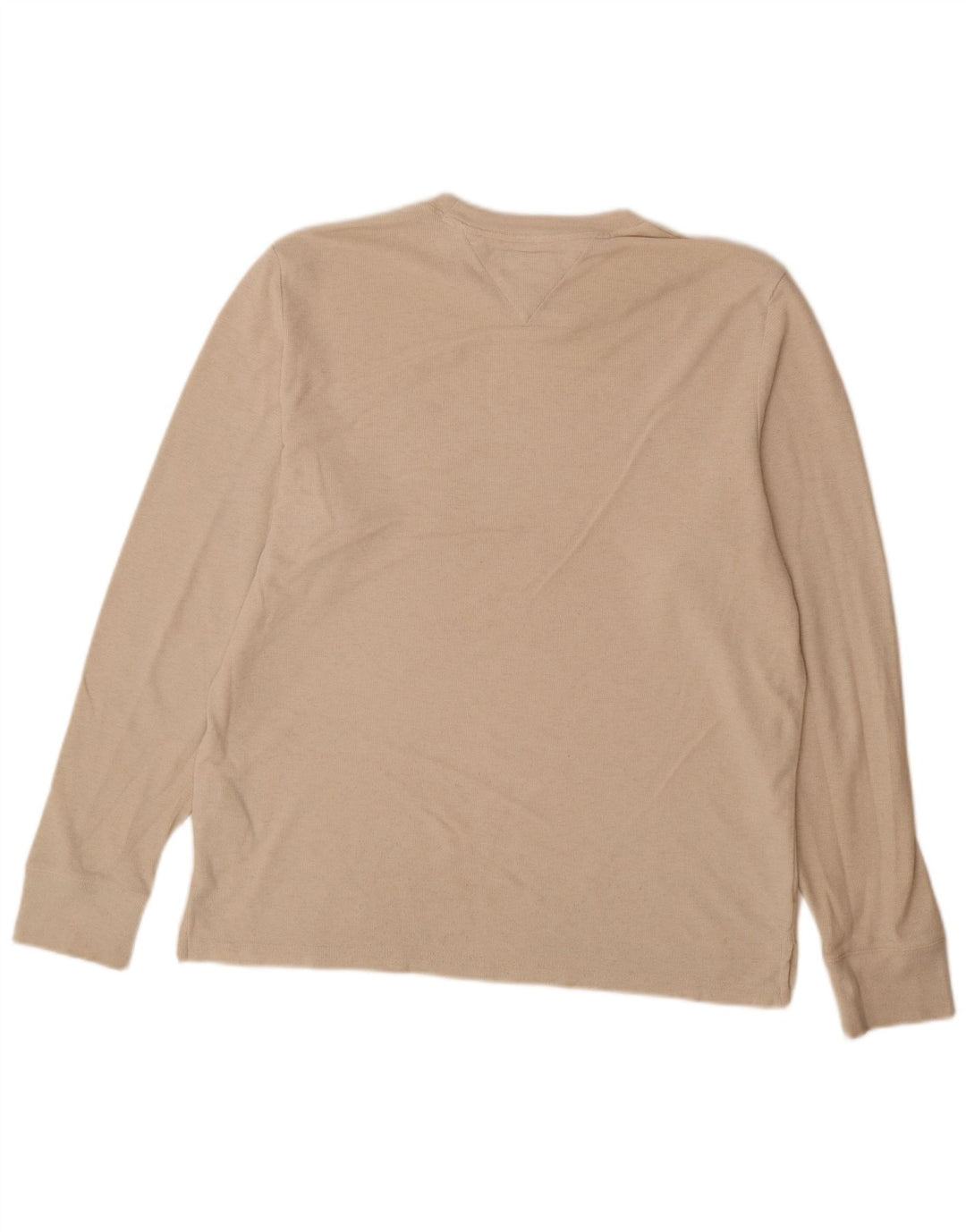 Tommy Hilfiger Herre Top Langærmet Stor Beige Bomuld
