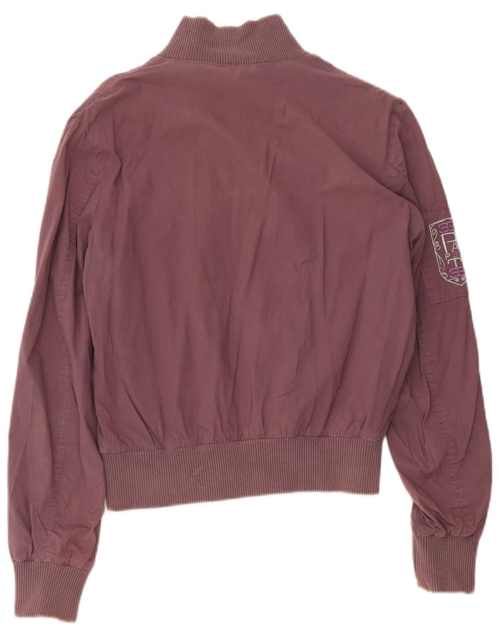 Papeete Kvinder Utility Jacket UK 12 Medium Bourgogne Bomuld