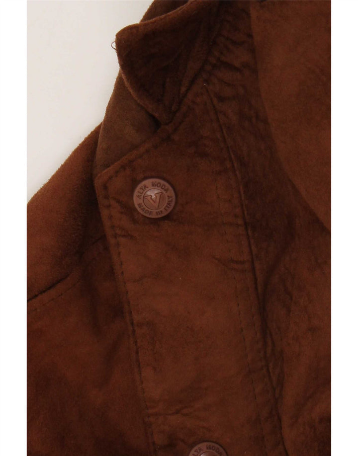 Alta Moda Herre Bomber Ruskindsjakke UK 42 XL Brun
