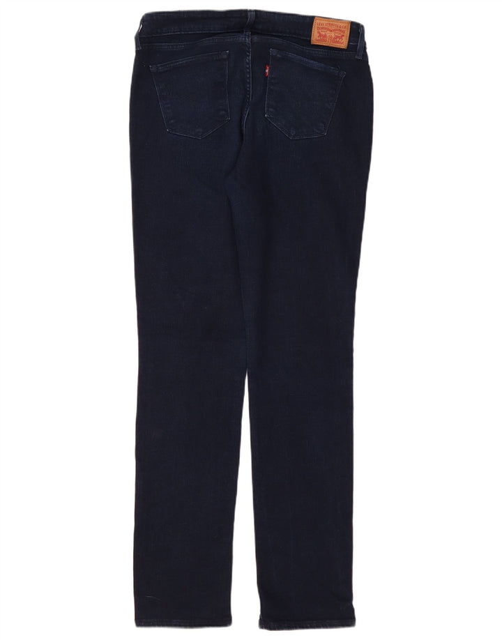 LEVI'S Dame 712 Slim Jeans W31 L32 Blå Bomuld