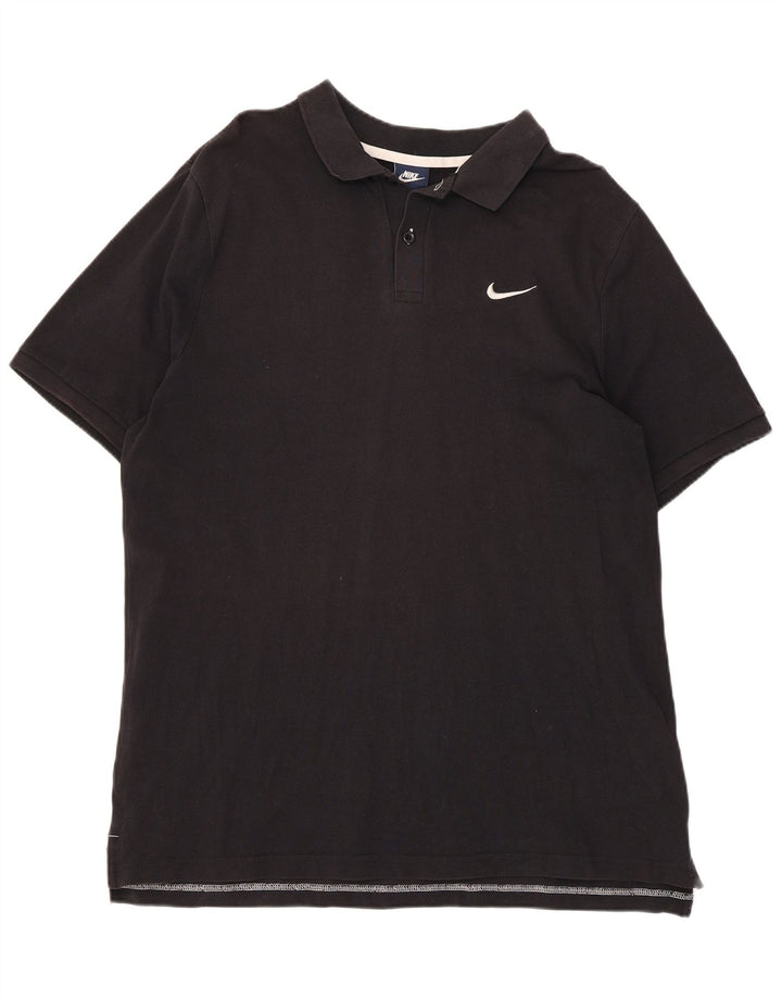 Nike herre poloshirt XL sort bomuld