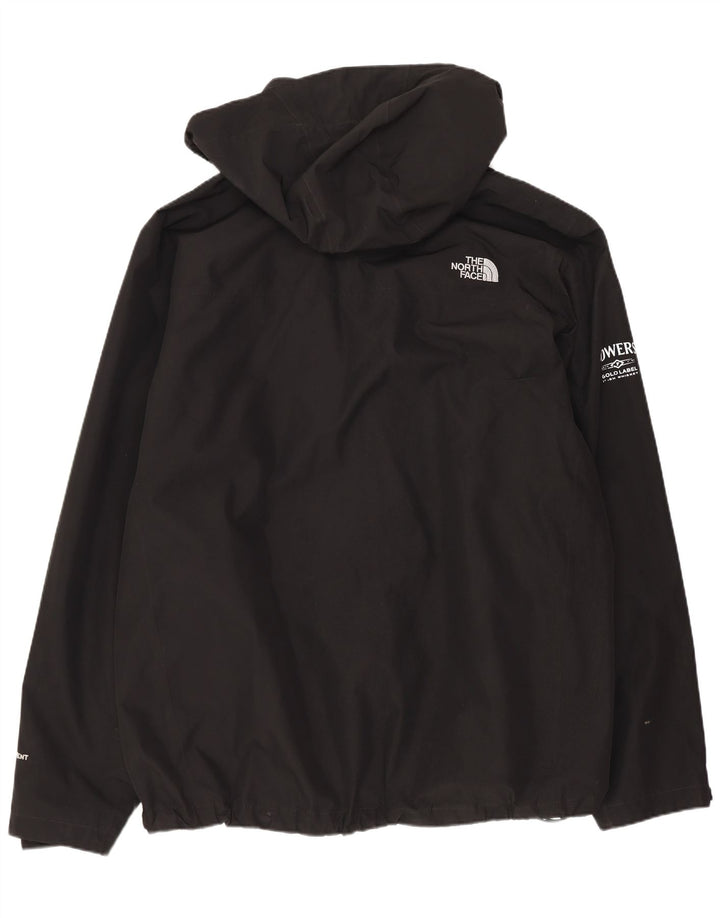 The North Face Herre Hyvent Graphic Hooded Rain Jacket UK 42 XL Sort