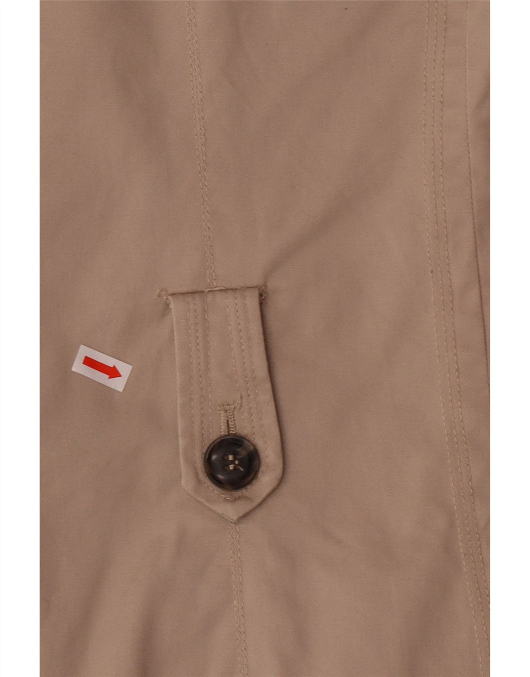 ZARA Trench Coat til kvinder UK 10 Lille beige bomuld