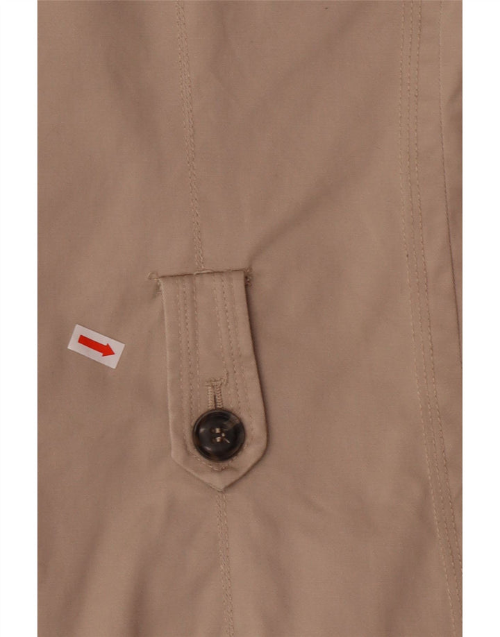ZARA Trench Coat til kvinder UK 10 Lille beige bomuld
