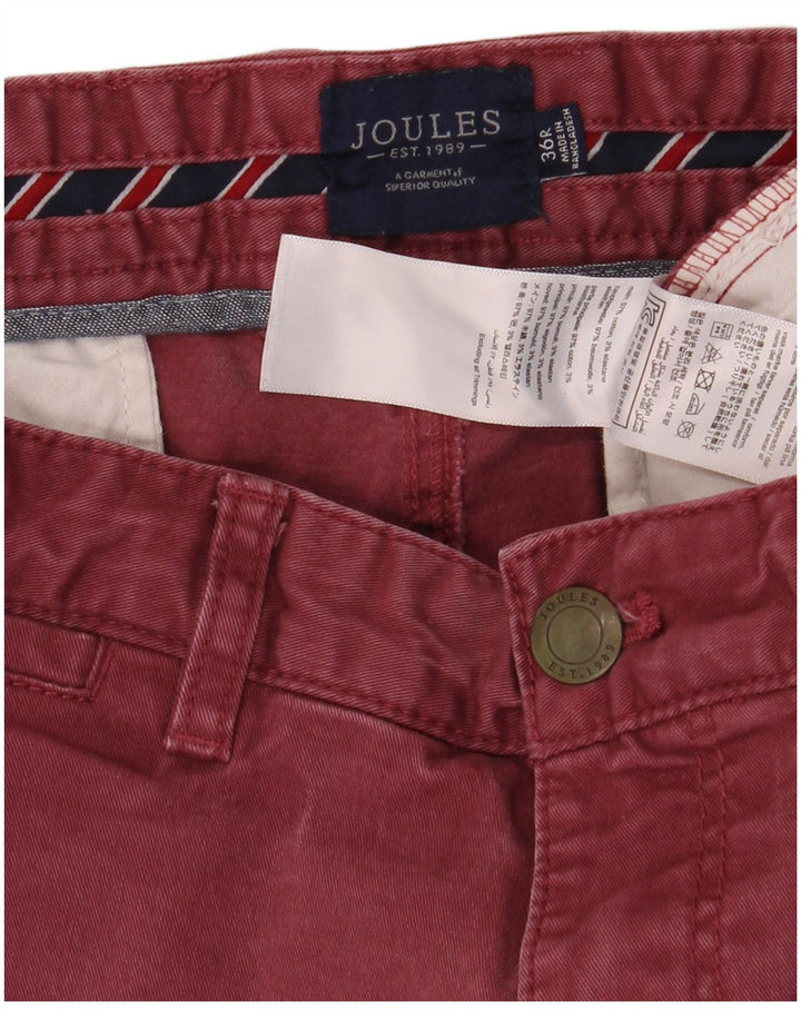 JOULES Herre Slim Chino Bukser W36 L32 Bourgogne bomuld