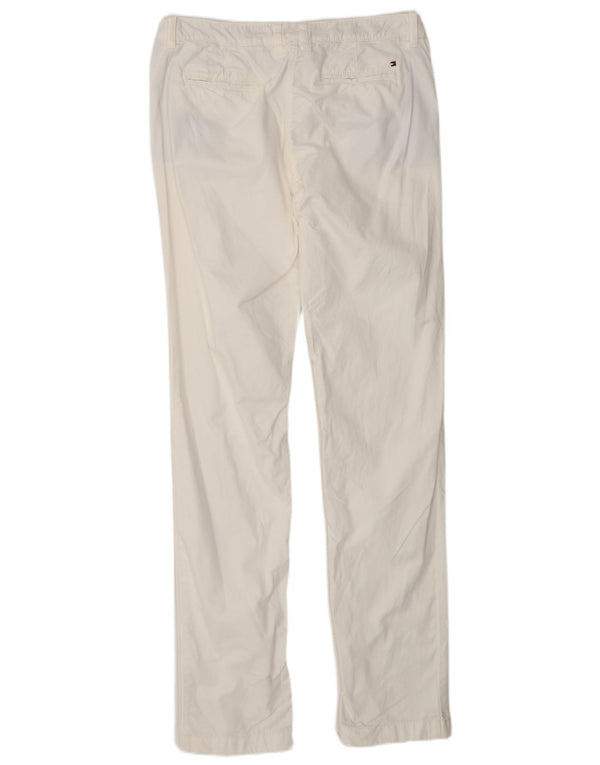 Tommy Hilfiger Lige Chinobukser til kvinder US 8 Medium W30 L33 Hvid