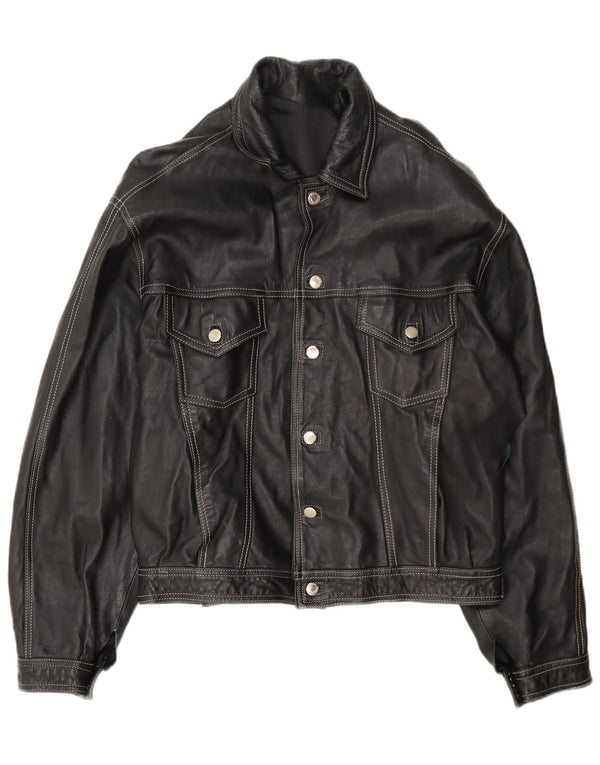 Vintage herre læderjakke UK 40 Large Black